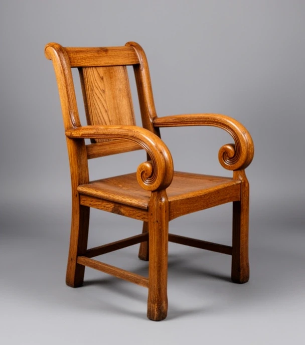 Castlefield carver with arms in English oak