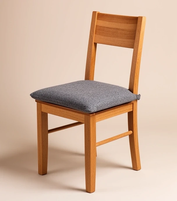 Chorlton dining chair with wool upholstered seat
