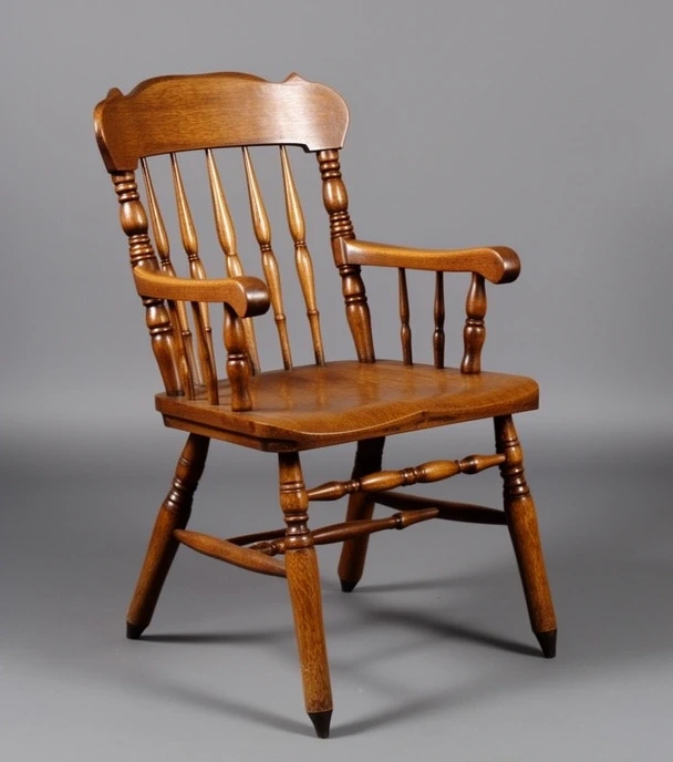 Didsbury low back armchair in English oak